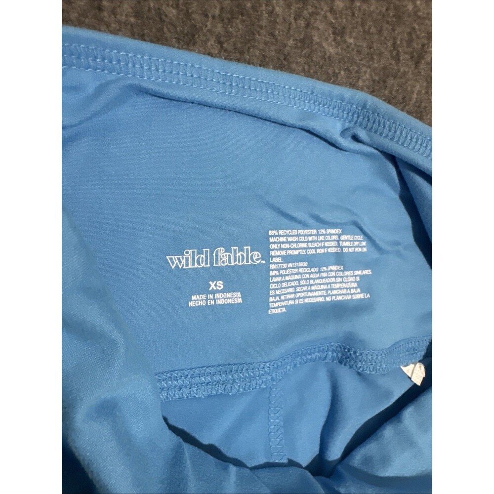 Wild Fable Women's Leggings 2 Pairs Heart Print Blue Extra Small - Picture 4 of 5